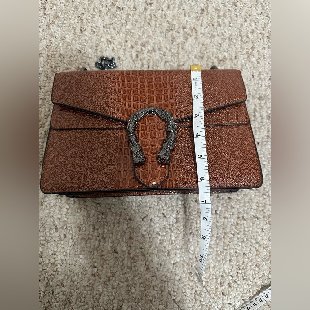 Crossbody or shoulder bag purse brown color - Picture 5 of 5